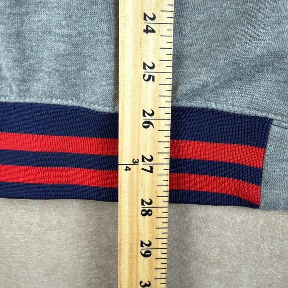 Superman Varsity Jacket Men XL/2XL Gray Blue Snap Button Fleece DC Comics Hero - Picture 8 of 10